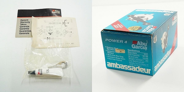 実際に弊社で買取させて頂いたAbuGarcia/アブガルシア Ambassador POWER 4 アンバサダー 右ハンドル ベイトリール 箱付きの画像 9枚目