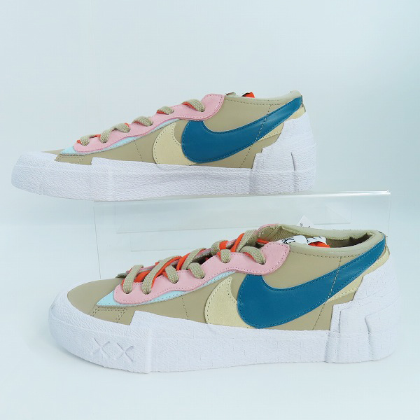 実際に弊社で買取させて頂いた【未使用】NIKE×SACAI×KAWS/ナイキ×サカイ×カウズ BLAZER LOW REED/ブレーザーロー リード DM7901-200 /28.5の画像 3枚目