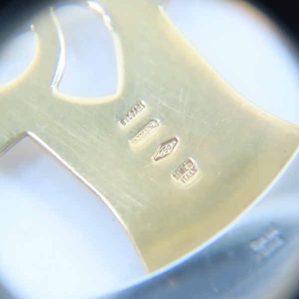 実際に弊社で買取させて頂いたBVLGARI/ブルガリ トンドクロス ペンダントトップ AU750/K18YG×Steel の画像 4枚目