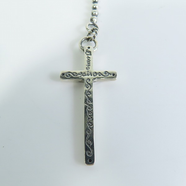 実際に弊社で買取させて頂いたGANGSTERVILLE×Galcia/ギャングスタービル×ガルシア ROSARY/ロザリオ ネックレス シルバー925の画像 1枚目
