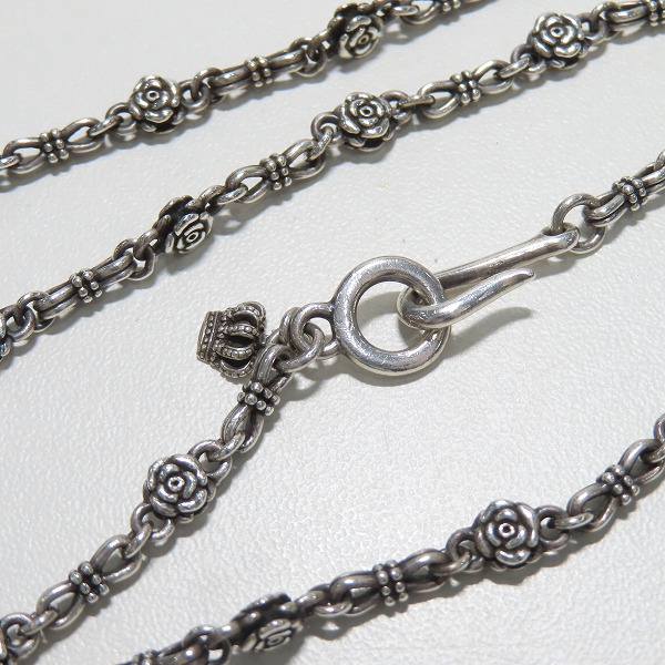 実際に弊社で買取させて頂いたJustin Davis/ジャスティンデイビス Wicked Rose/ウィキッド ローズ チェーン SNJ211/50cm