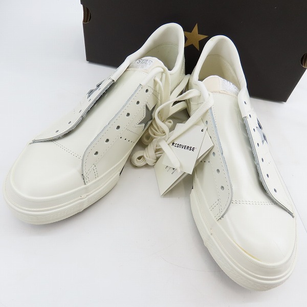 実際に弊社で買取させて頂いた【未使用】CONVERSE/コンバースONE STAR OX WHT/SLV/9.5