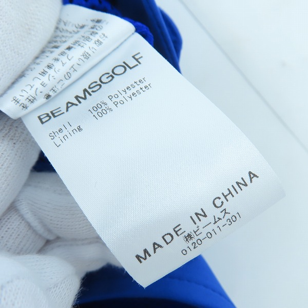 実際に弊社で買取させて頂いた【未使用】BEAMS GOLF/ビームスゴルフ ORANGE LABEL/フライト ジャケット 82-18-0189-803/Mの画像 4枚目