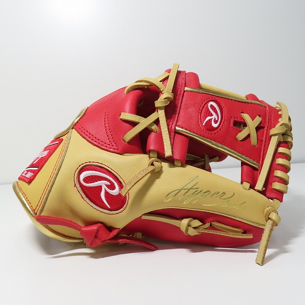 実際に弊社で買取させて頂いたRawlings/ローリングス HYPER TECH COLOR SYNC 軟式/内野手/右投げ用 グローブ GR4HTCN62の画像 1枚目