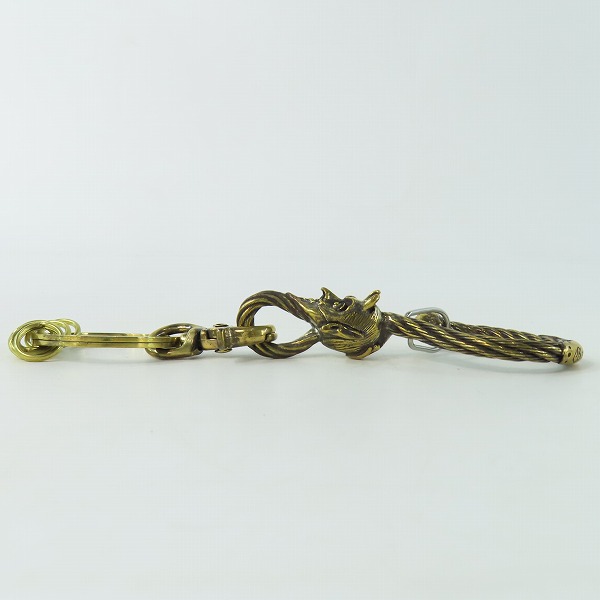 実際に弊社で買取させて頂いた(1)Gangsterville×galcia/ギャングスタービル×ガルシア キーホルダー DEVIL/デビル ブラス 真鍮 キーフック 15cmの画像 3枚目