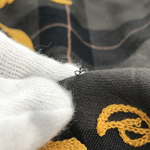 実際に弊社で買取させて頂いたHYSTERIC GLAMOUR/ヒステリックグラマー LOVE ME TWO TIMES 刺繍オープンカラーシャツ 02233AH03/Lの画像 6枚目