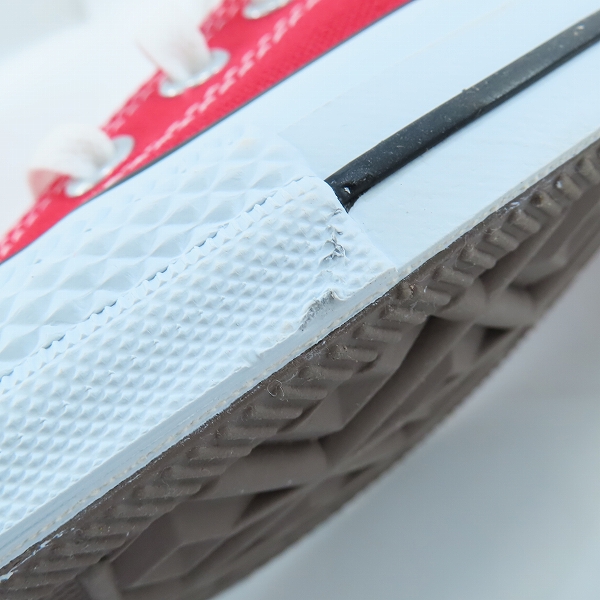 実際に弊社で買取させて頂いたCONVERSE/コンバース ALL STAR HI/オール スター ハイ スニーカー RED/レッド M9621/26の画像 7枚目