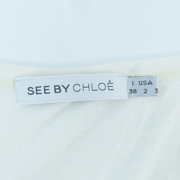 実際に弊社で買取させて頂いたSee by Chloe/シーバイクロエ ロゴTシャツ/カットソー 2点セットの画像 2枚目