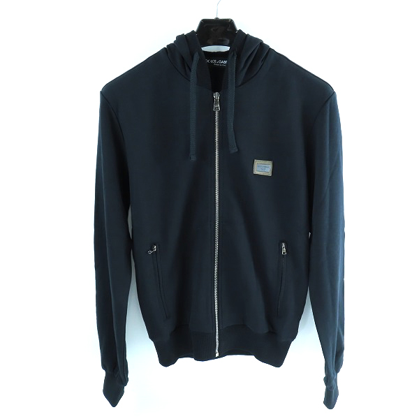 実際に弊社で買取させて頂いたDOLCE&GABBANA/ドルチェ&ガッバーナ プレートロゴ付ジップパーカー G9BM6T G7YF1/44