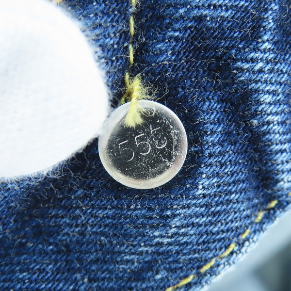 実際に弊社で買取させて頂いたLEVI'S/リーバイス 501XX 刻印555 バレンシア工場製 ビッグE デニムパンツ 紙パッチ 501-0003/31×36の画像 7枚目
