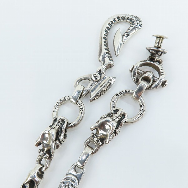 実際に弊社で買取させて頂いたTRAVIS WALKER/トラヴィスワーカー Hook 9 Meat links 2ガーゴイル ウォレットチェーン の画像 1枚目