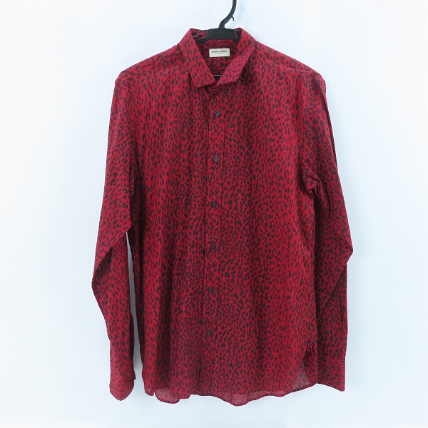実際に弊社で買取させて頂いた【JPタグ】SAINT LAURENT PARIS/サンローランパリ レオパード シャツ/319540 YVP36/39