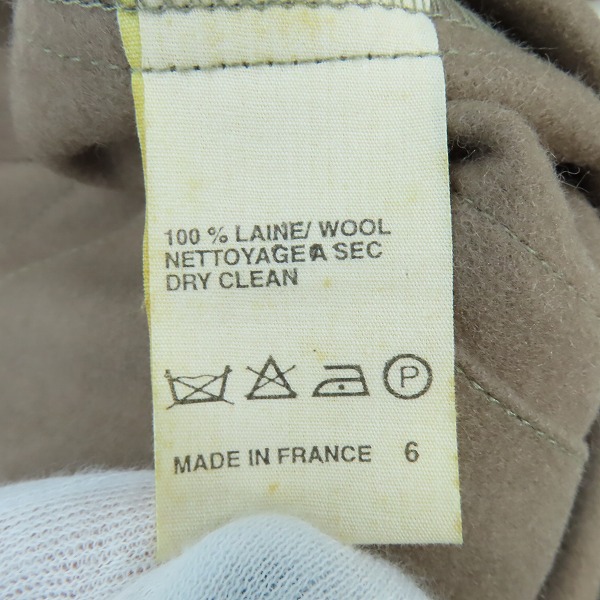 実際に弊社で買取させて頂いたA.P.C/アーペーセー フランス製 ウールジャケット/コート/1の画像 4枚目