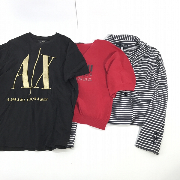 実際に弊社で買取させて頂いた【おまとめ】ARMANI EXCHANGE/アルマーニ エクスチェンジ AJ/ジーンズ レディース Tシャツ/ニット/ワンピース 等の画像 1枚目