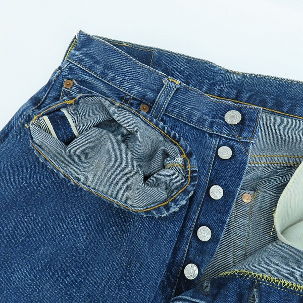 実際に弊社で買取させて頂いたLEVI'S/リーバイス 501XX 刻印555 バレンシア工場製 ビッグE デニムパンツ 紙パッチ 501-0003/31×36の画像 2枚目