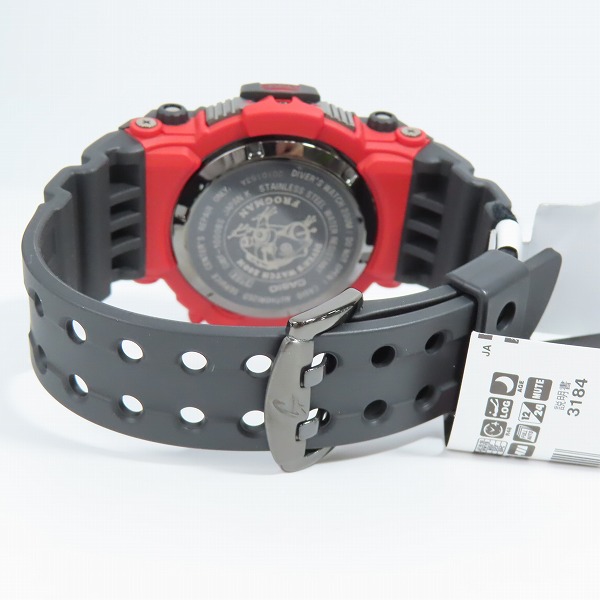 実際に弊社で買取させて頂いたG-SHOCK/Gショック FROGMAN/フロッグマン ダークレッド タフソーラー 腕時計 GWF-1000BS-1JFの画像 3枚目