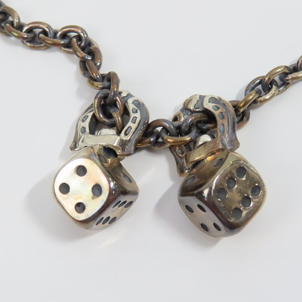 実際に弊社で買取させて頂いた（1）GANGSTERVILLE/ギャングスタービル × galcia/ガルシア DICE TOP/CHIAN SET/ダイス ネックレスの画像 2枚目