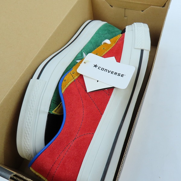 実際に弊社で買取させて頂いた【未使用】CONVERSE/コンバース ワンスター マルチカラー ONE STAR MULTI-C OX クレイジー/9の画像 7枚目