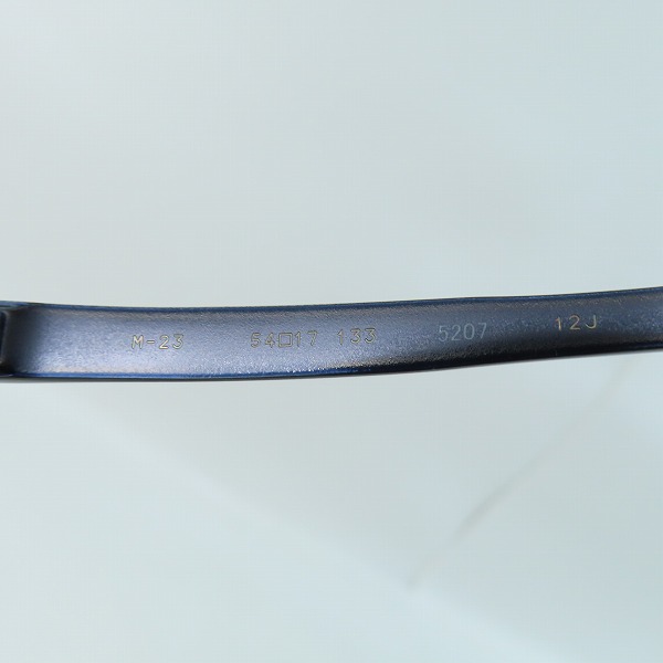 実際に弊社で買取させて頂いた999.9/フォーナインズ 眼鏡/メガネフレーム TITANIUM ミックス/ブラウンデミ  度入り M-23 Col.5207の画像 6枚目