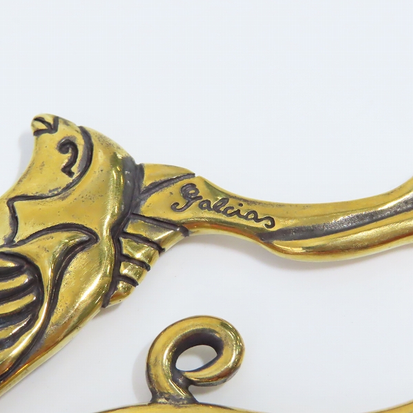 実際に弊社で買取させて頂いた（1）GANGSTERVILLE/ギャングスタービル × galcia/ガルシア スワローキーホルダー ブラスの画像 5枚目