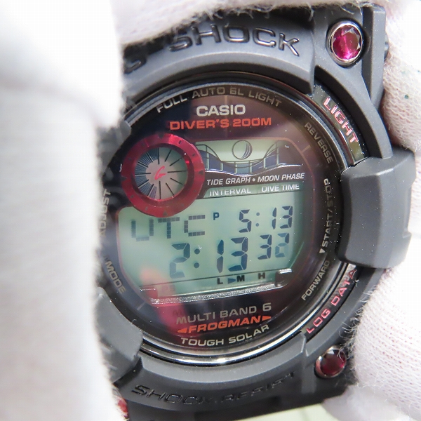 実際に弊社で買取させて頂いたG-SHOCK/Gショック FROGMAN/フロッグマン 2011年バーゼル 限定200個 腕時計 GWF-T1000BS-1JRの画像 6枚目
