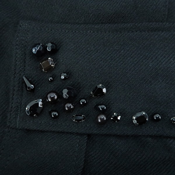 実際に弊社で買取させて頂いた【未使用】UNDERCOVER/アンダーカバー 23AW ビーズ装飾 ウールカーゴパンツ UC2C4513/3の画像 7枚目