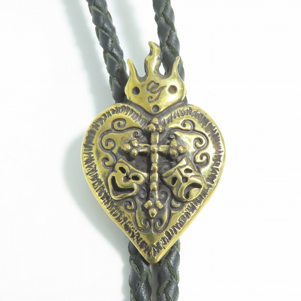 実際に弊社で買取させて頂いた(1)Gangsterville×galcia/ギャングスタービル×ガルシア TWO FACE/ダブルフェイス BOLO TIE/ボロタイ/ループタイ ブラス/真鍮の画像 1枚目