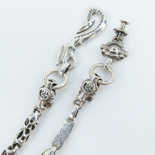 実際に弊社で買取させて頂いたTRAVIS WALKER/トラヴィスワーカー Hook 9 Meat links 2ガーゴイル ウォレットチェーン の画像 2枚目