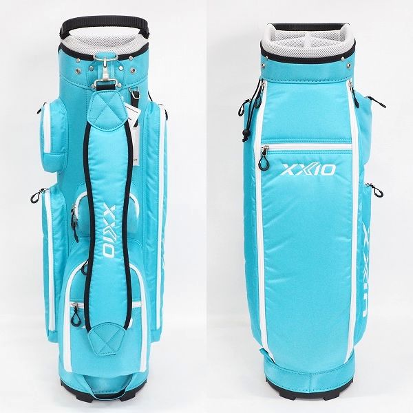 実際に弊社で買取させて頂いた【未使用】DUNLOP/ダンロップ XXIO/ゼクシオ GGC-X150W 9.5型 5分割レディース キャディバッグ ライトブルーの画像 2枚目