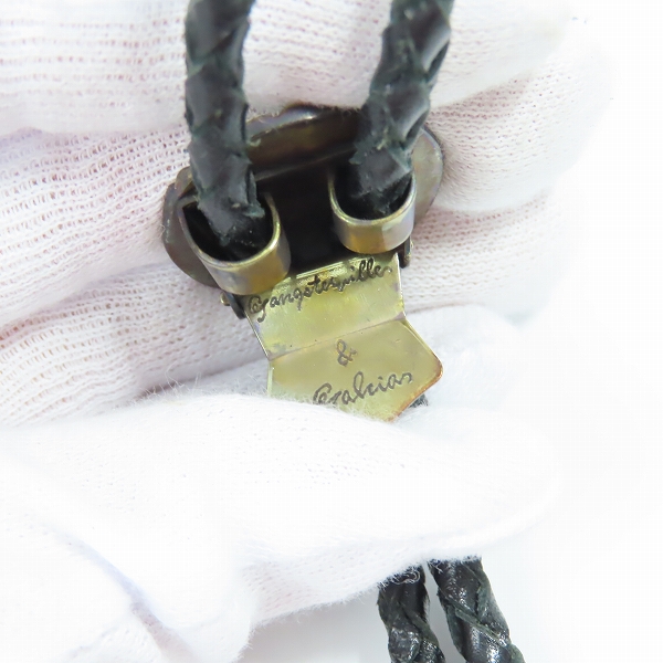 実際に弊社で買取させて頂いた（1）GANGSTERVILLE×Galcia/ギャングスタービル×ガルシア G ループタイ/ボロタイ/ブラス/シルバーの画像 3枚目