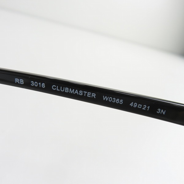 実際に弊社で買取させて頂いたRay-Ban/レイバン CLUB MASTER/クラブマスター サングラス/アイウェア RB3016 W0365の画像 6枚目