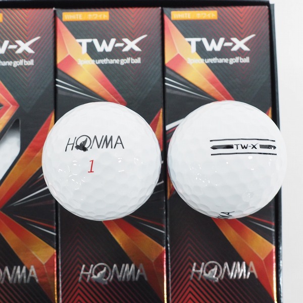 実際に弊社で買取させて頂いた【未使用】HONMA/ホンマ TW-X 3ピース ゴルフボール WHITE/ホワイト 1ダース の画像 1枚目