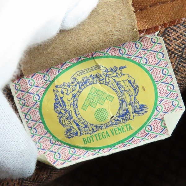 実際に弊社で買取させて頂いたBOTTEGA VENETA/ボッテガヴェネタ マルコポーロ タッセル ヴィンテージ ミニボストン ハンドバッグの画像 5枚目