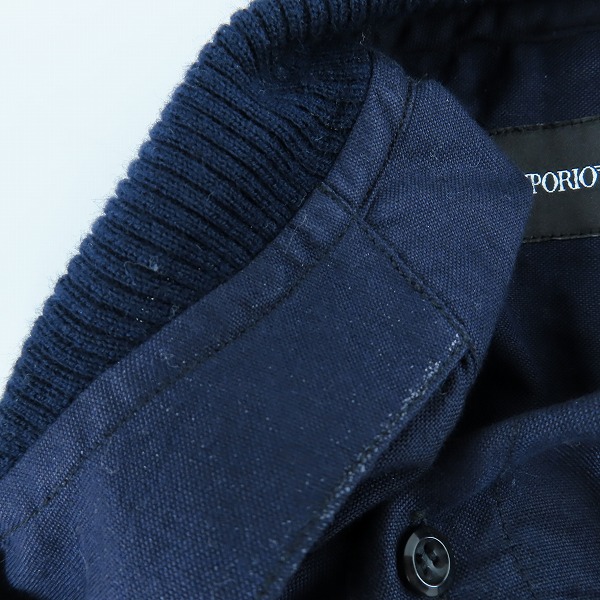 実際に弊社で買取させて頂いたEMPORIO ARMANI/エンポリオアルマーニ 胸ロゴ刺繍 リブ付きシャツ 38/15の画像 6枚目