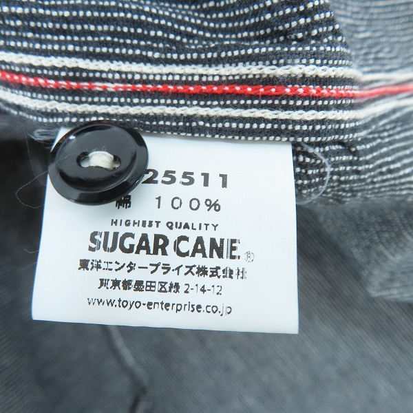 実際に弊社で買取させて頂いたSUGAR CANE/シュガーケーン JEAN CORD WORK SHIRT ワークシャツ SC25511 Lの画像 4枚目