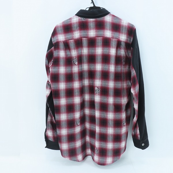 実際に弊社で買取させて頂いたmastermind/マスターマインド チェック切り替えシャツ/MC2-SH20-90/Lの画像 1枚目