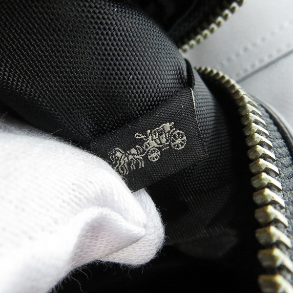 実際に弊社で買取させて頂いたCOACH/コーチ レザー ボストンバッグ F54765の画像 6枚目