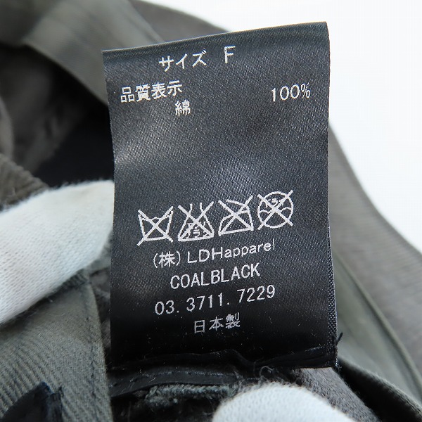 実際に弊社で買取させて頂いたCOALBLACK/コールブラック コーデュロイ キャップ Fの画像 7枚目