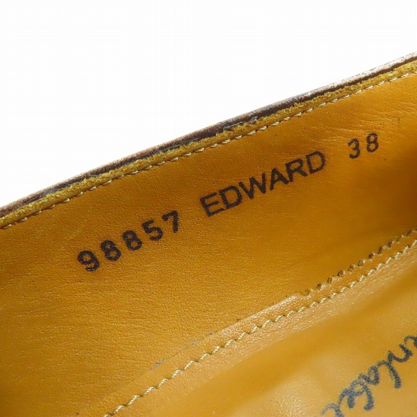 実際に弊社で買取させて頂いたJalan Sriwijaya×UNITED ARROWS/ジャランスリウァヤ×ユナイテッドアローズ コインローファー ブラウン 98857/38の画像 5枚目