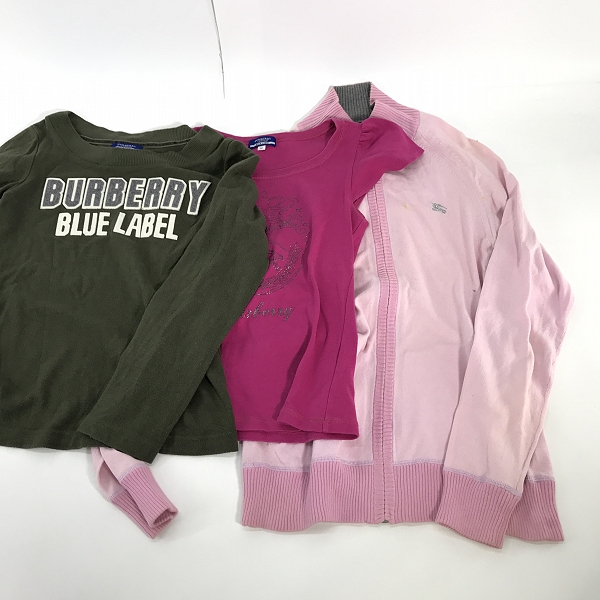 実際に弊社で買取させて頂いた【おまとめ】BURBERRY BLUE LABEL/バーバリーブルーレーベル 他 ロゴ Tシャツ/ジップアップジャケット 等の画像 1枚目