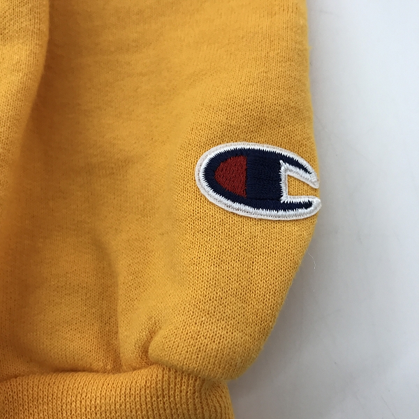 実際に弊社で買取させて頂いたChampion×PYREX VISION/チャンピオン×パイレックス ビジョン フーディ プリントパーカー イエロー /Lの画像 4枚目