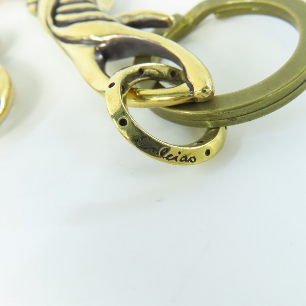 実際に弊社で買取させて頂いた(3)GANGSTERVILLE×Galcia/ギャングスタービル×ガルシア スワローキーホルダー ブラス/真鍮の画像 7枚目