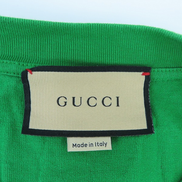 実際に弊社で買取させて頂いた【JPタグ】GUCCI/グッチ TO HUG A SNAKEプリントTシャツ 655459 XJDJP/Mの画像 2枚目
