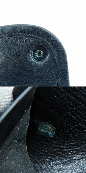 実際に弊社で買取させて頂いた【難有り】TRAVIS WALKER/トラヴィスワーカー クロスパッチ 3つ折り レザーウォレット/財布の画像 9枚目