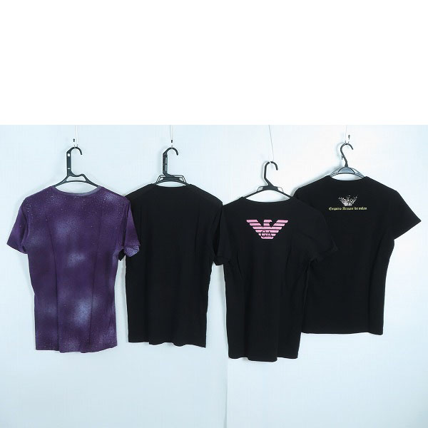 実際に弊社で買取させて頂いたEMPORIO ARMANI/エンポリオアルマーニ イーグルロゴ入り 半袖 Tシャツ 4点セットの画像 1枚目