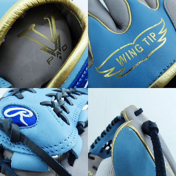 実際に弊社で買取させて頂いたRawlings/ローリングス HYPER TECH COLOR SYNC/ハイパーテックカラー 軟式/オールラウンド/右投げ グローブ GR2FHTCN55Wの画像 8枚目