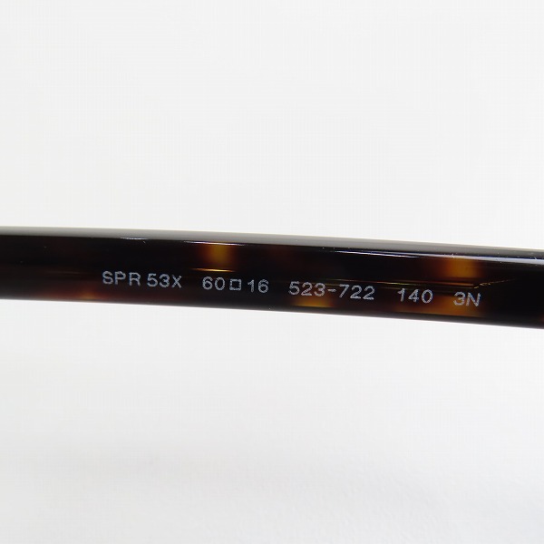 実際に弊社で買取させて頂いたPRADA/プラダ ティアドロップ型 アイウエア/サングラス SPR53Xの画像 6枚目
