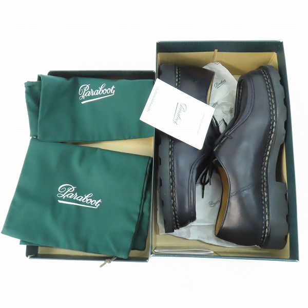 実際に弊社で買取させて頂いたPARABOOT/パラブーツ MICHAEL MARCHE Ⅱ/ミカエル レザー チロリアンシューズ 715610/42の画像 7枚目