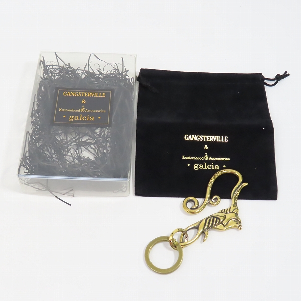 実際に弊社で買取させて頂いた（1）GANGSTERVILLE/ギャングスタービル × galcia/ガルシア スワローキーホルダー ブラスの画像 8枚目