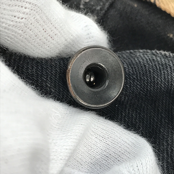 実際に弊社で買取させて頂いたIF SIX WAS NINE/イフシックスワズナイン アナコンダコーティングデニムパンツ ANACONDA/BCM/3/4 /26の画像 6枚目